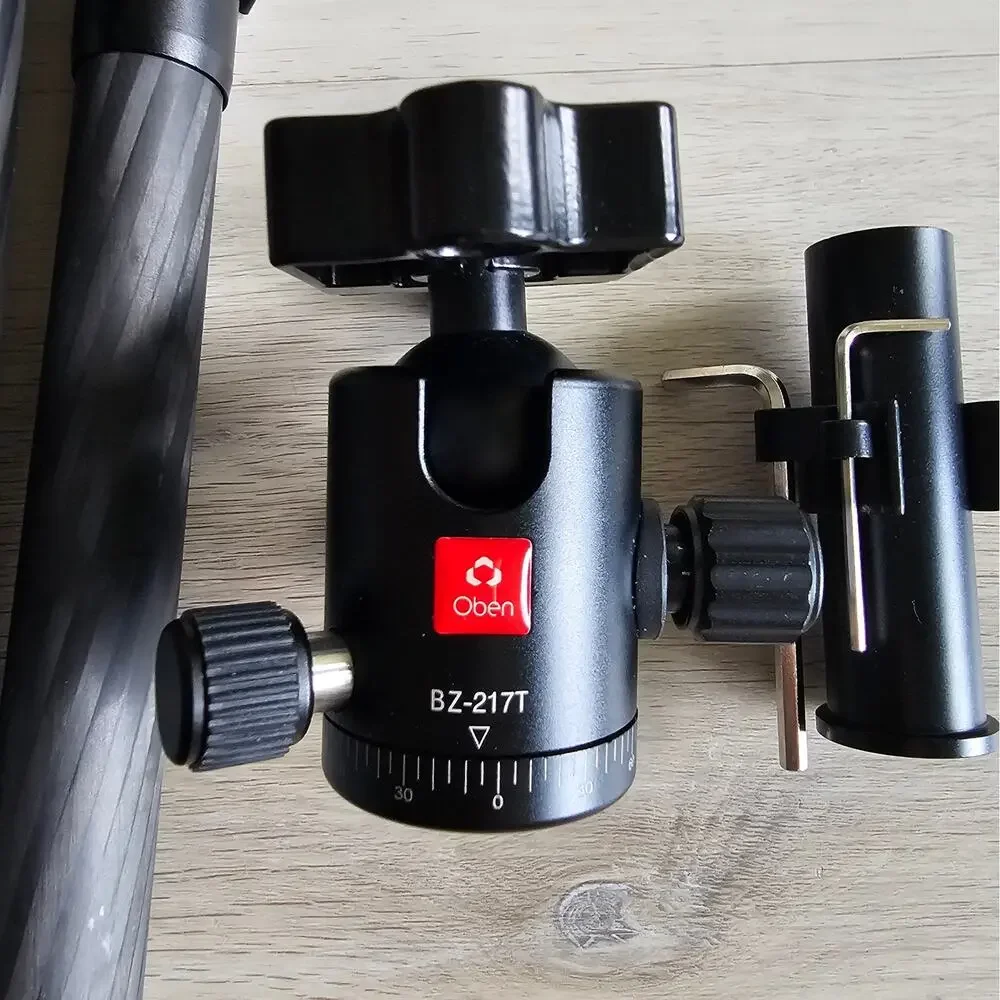 Oben CT-3565 Carbon Fiber Travel Tripod and BZ-217T Triple-Action Ball Head